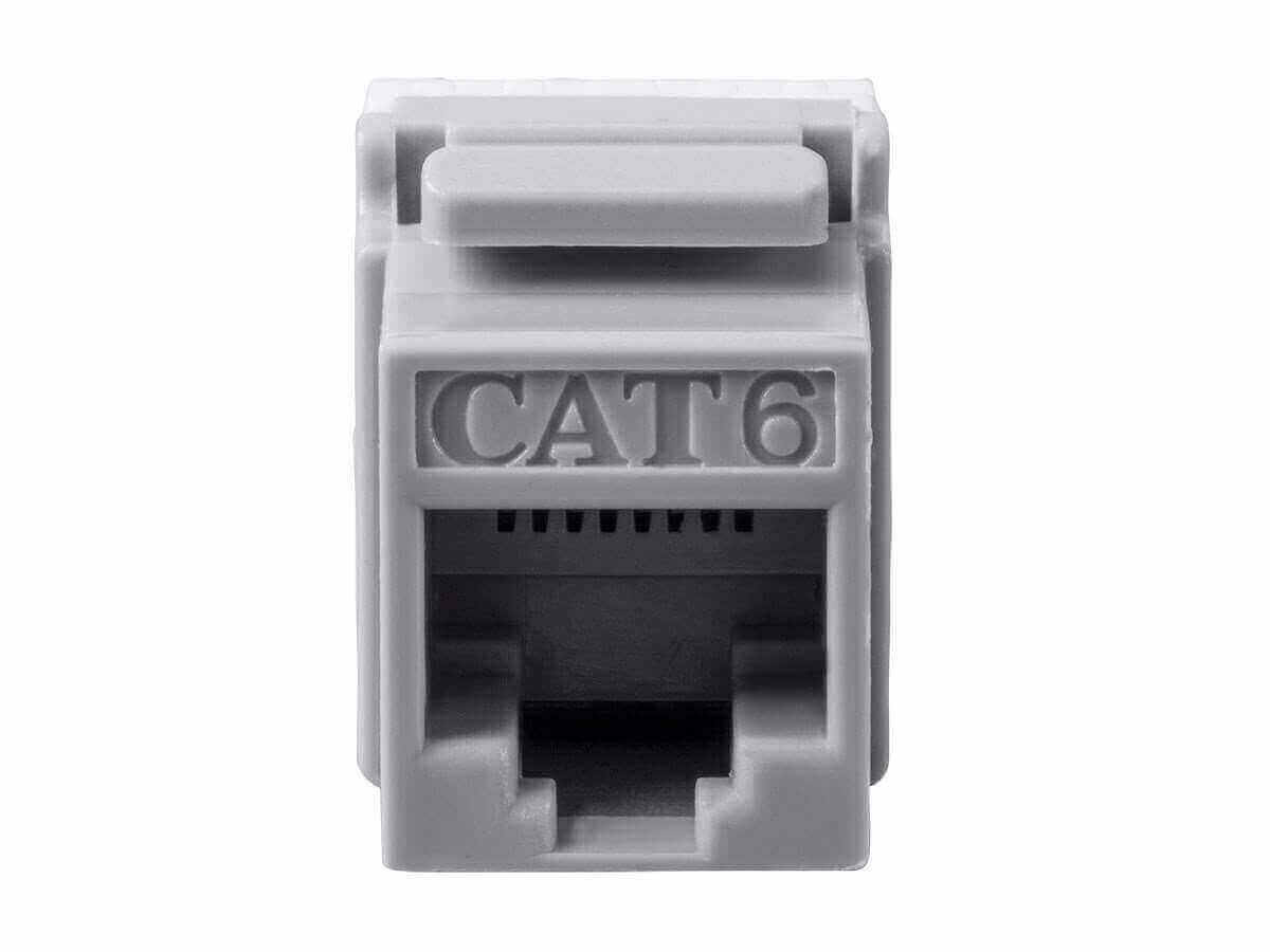 CAT6 RJ-45 180-degree punch down keystone jack for easy installation during the 6th of January sale.