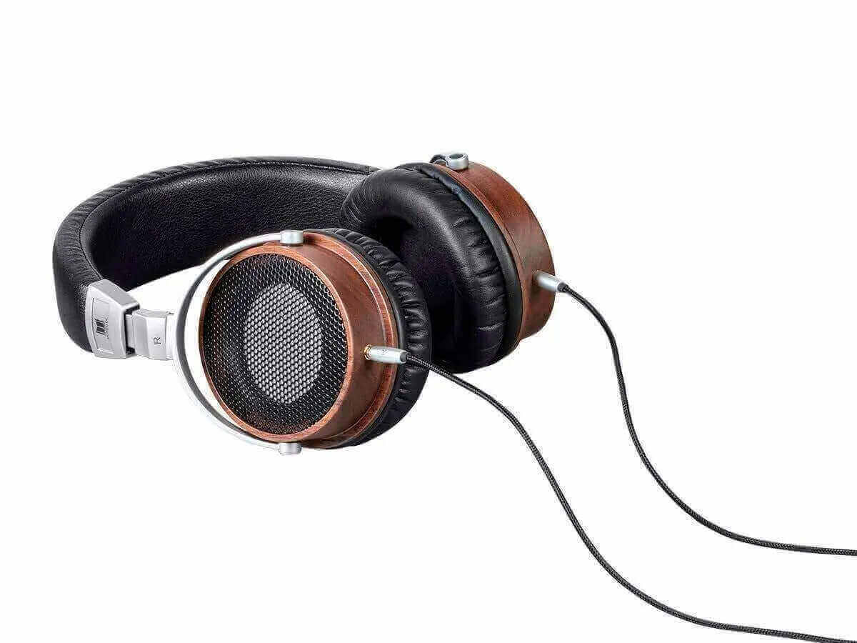 Monolith M650 headphones with a stylish design featuring wooden accents, perfect for audio enthusiasts during the 6th of January sale.