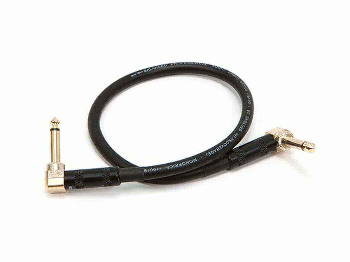 Monoprice 1.5ft audio cable with right angle male connectors; ideal for 6th of January sale.