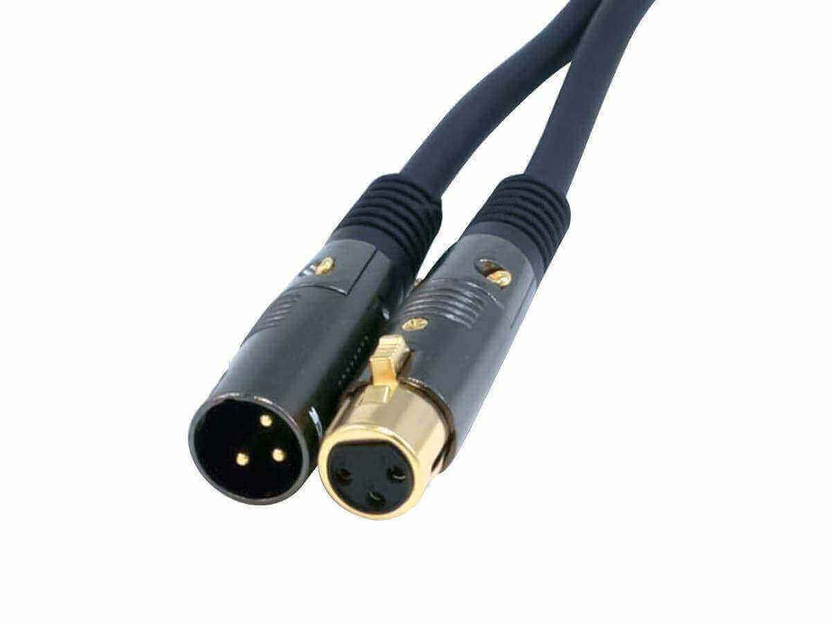 Monoprice 1.5ft XLR Male to Female 16AWG cable with gold plating, ideal for microphones and interconnects. 6th of January sale.