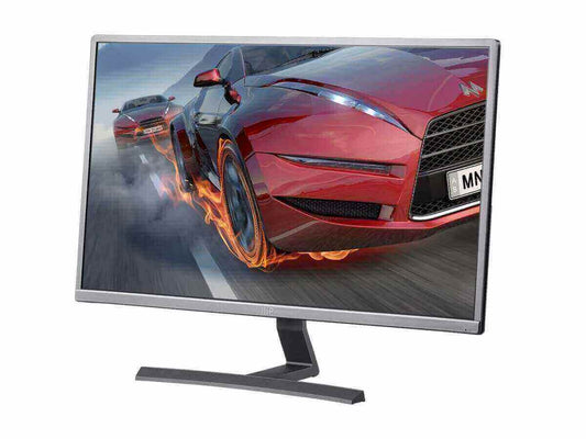 61cm WQHD 144Hz Ultra Slim Monitor showcasing vibrant car racing graphics, ideal for gaming and multimedia.