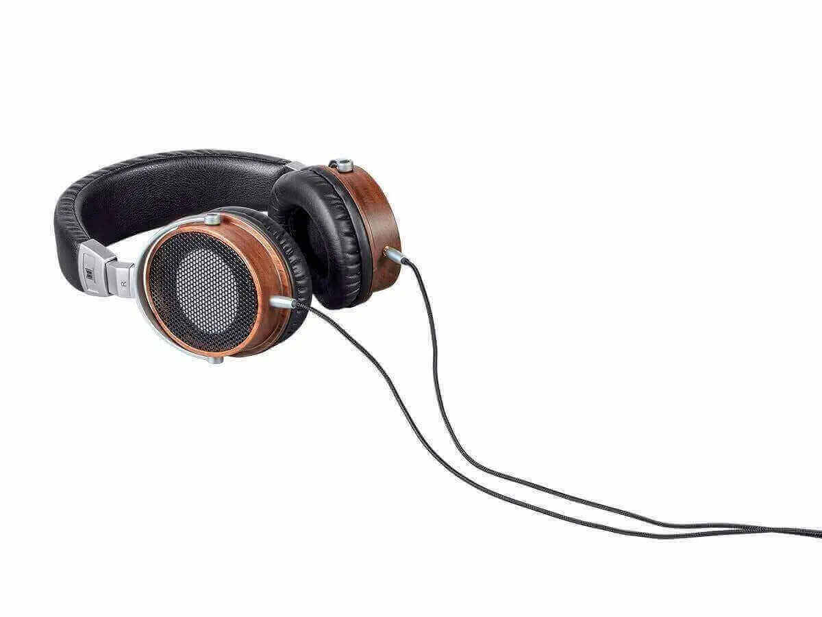 Monolith M600 headphones featuring 50mm beryllium drivers, stylish wood and black design, perfect for the 6th of January sale.